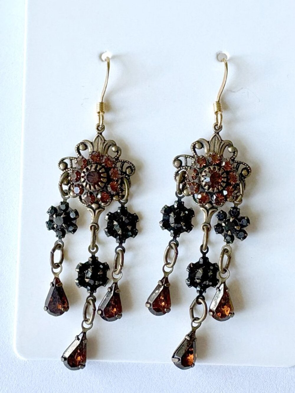 Boho Long Drop Earrings | Dangling Charm Earrings | Fishhook | 2.56"
